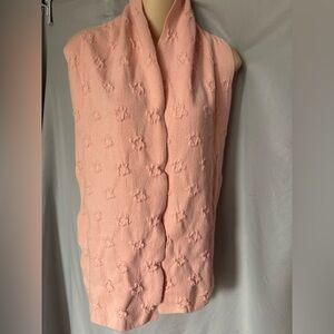 Whim 100% cashmere Pink Embossed Scarf